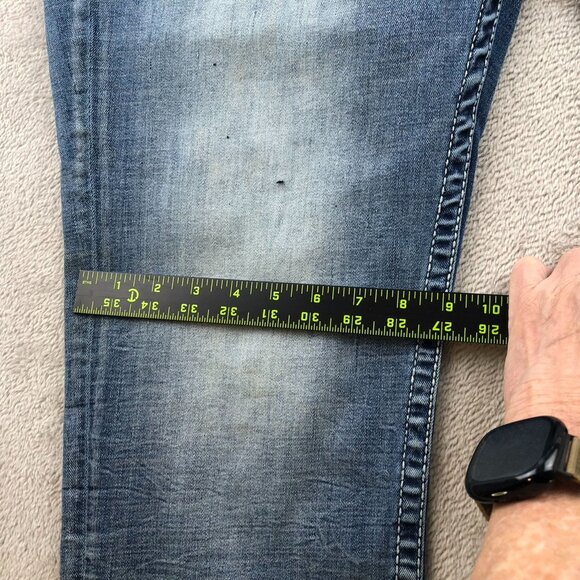 Salvage Supply Co Buckle Mens Jeans Size 40s Mayhem Straight Casual Blue Denim - Picture 5 of 16